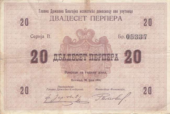 20 Perpera 1914